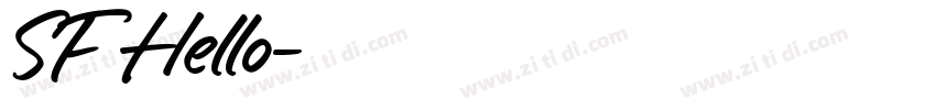 SF Hello字体转换
